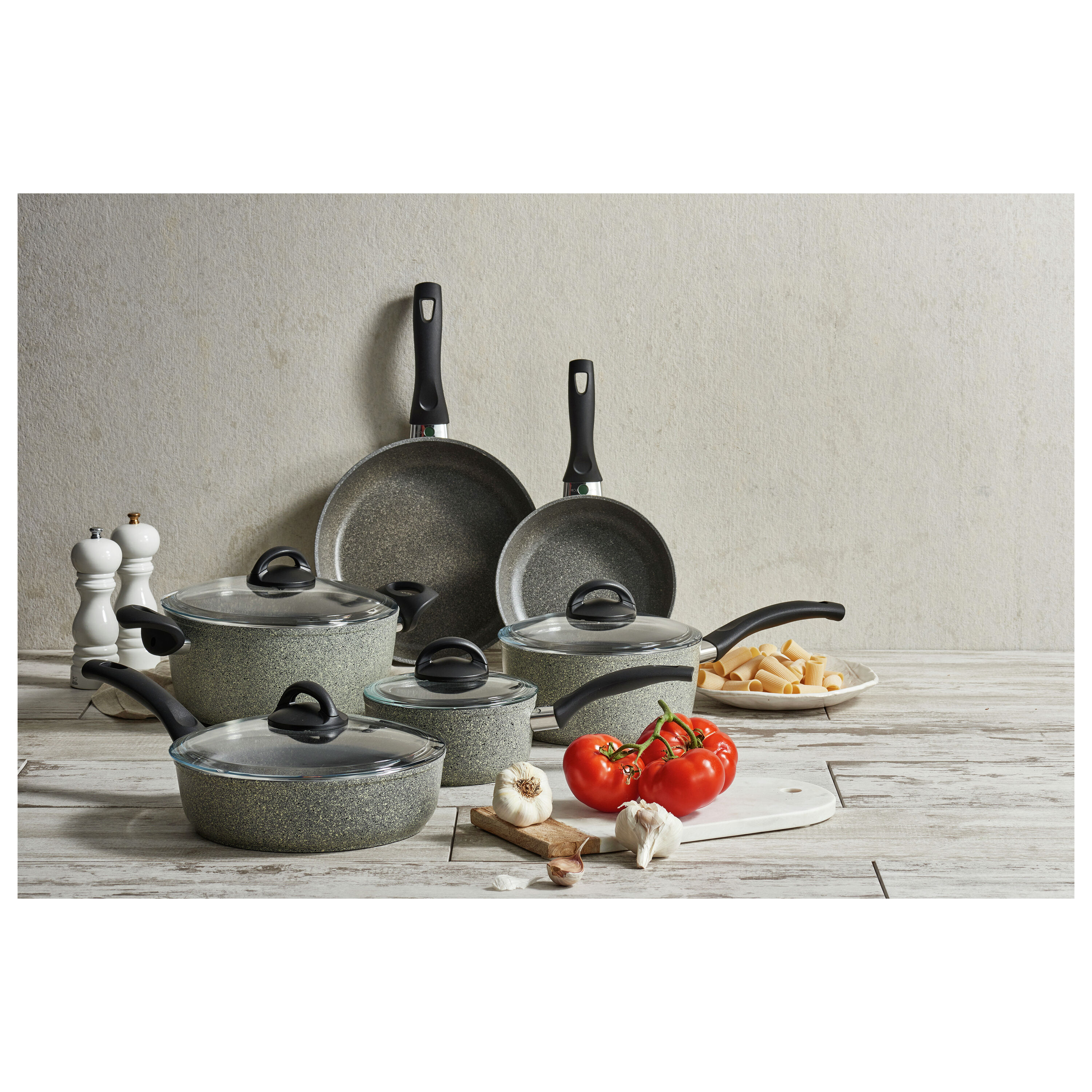 Buy BALLARINI Matera Granitium Pots and pans set