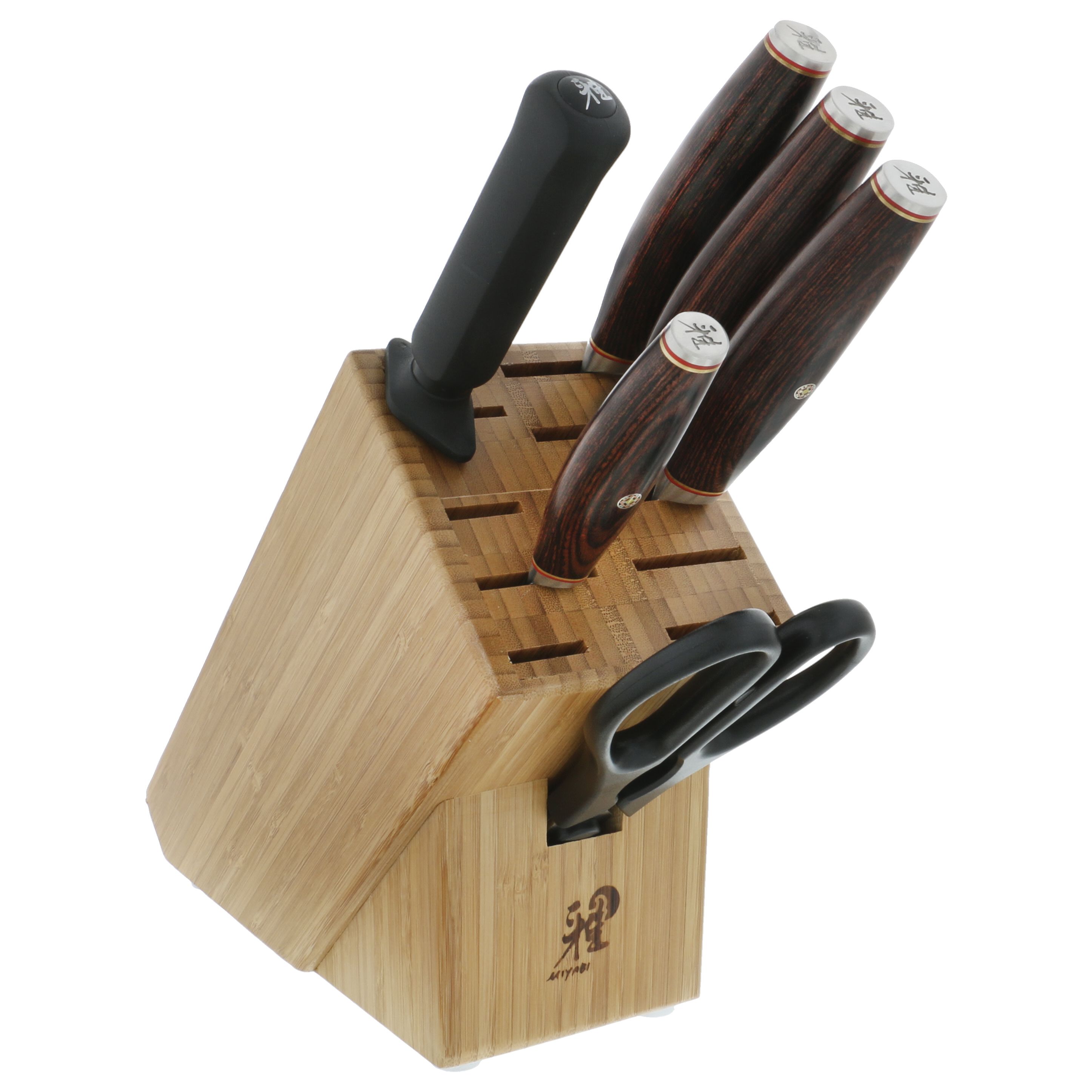 4 Pcs x 6 Boning/Steak Knife Set in A Gift Box, Brown Pakkawood|Gunter Wilhelm