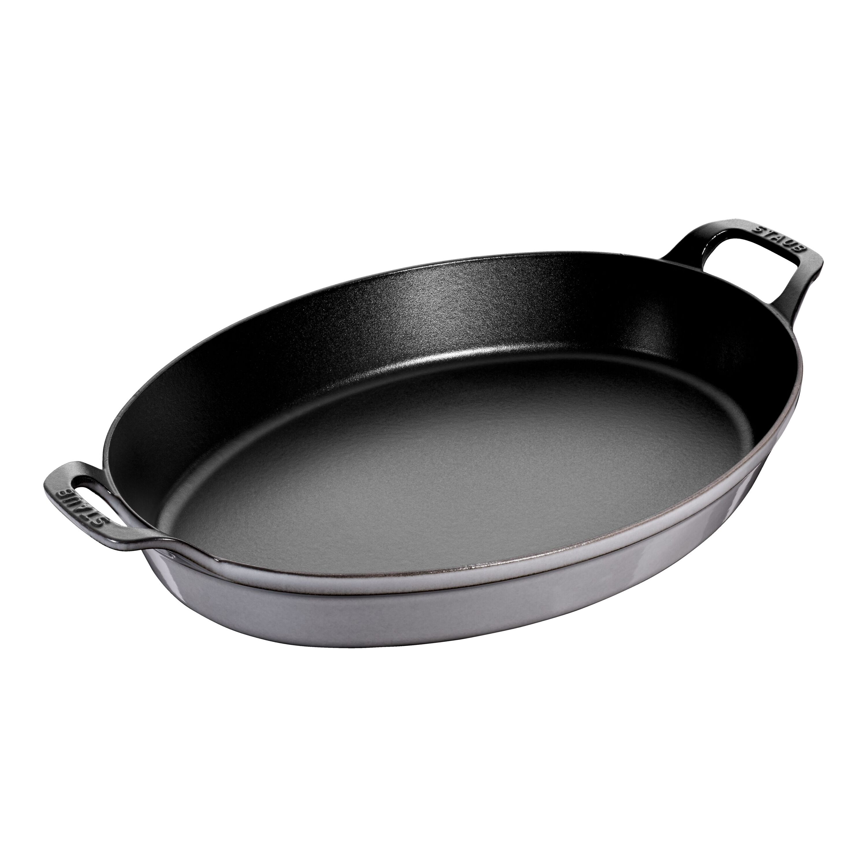 Staub Cast Iron Oval Roasting Pans & Casserole Dishes, 2 Sizes