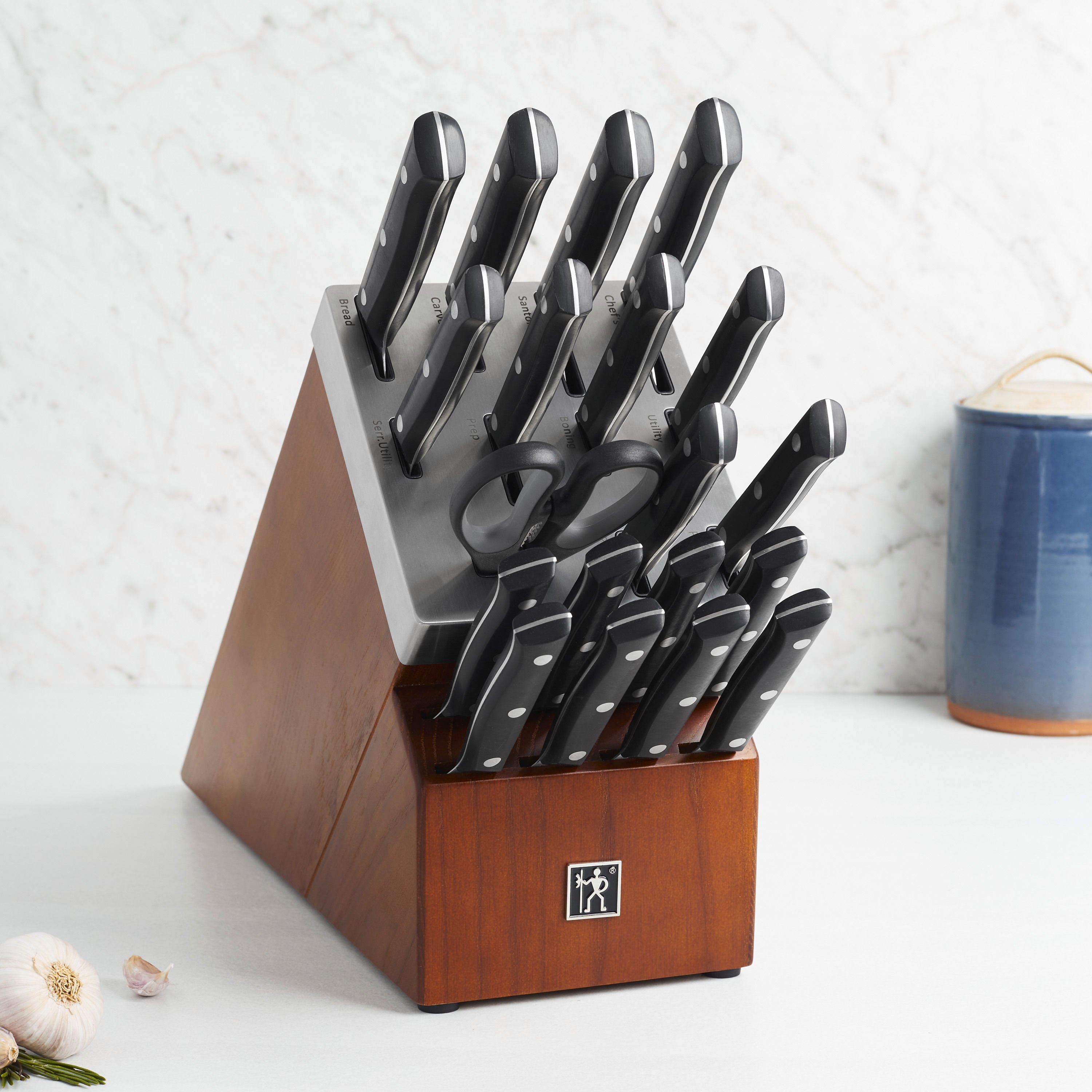 ZWILLING J.A. HENCKELS Dynamic Fine Edge 15-Piece Knife Block Set - Black  for sale online