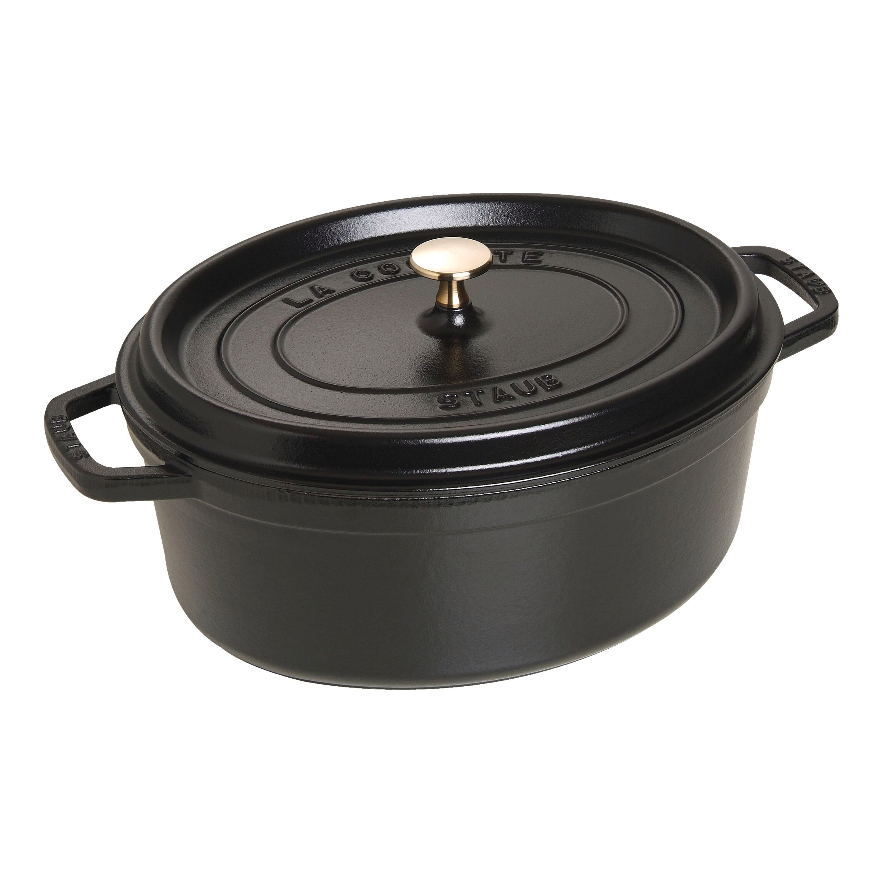 Staub Cast Iron Oval Cocotte Color: Matte Black, Capacity: 5.75 qt. 11093125