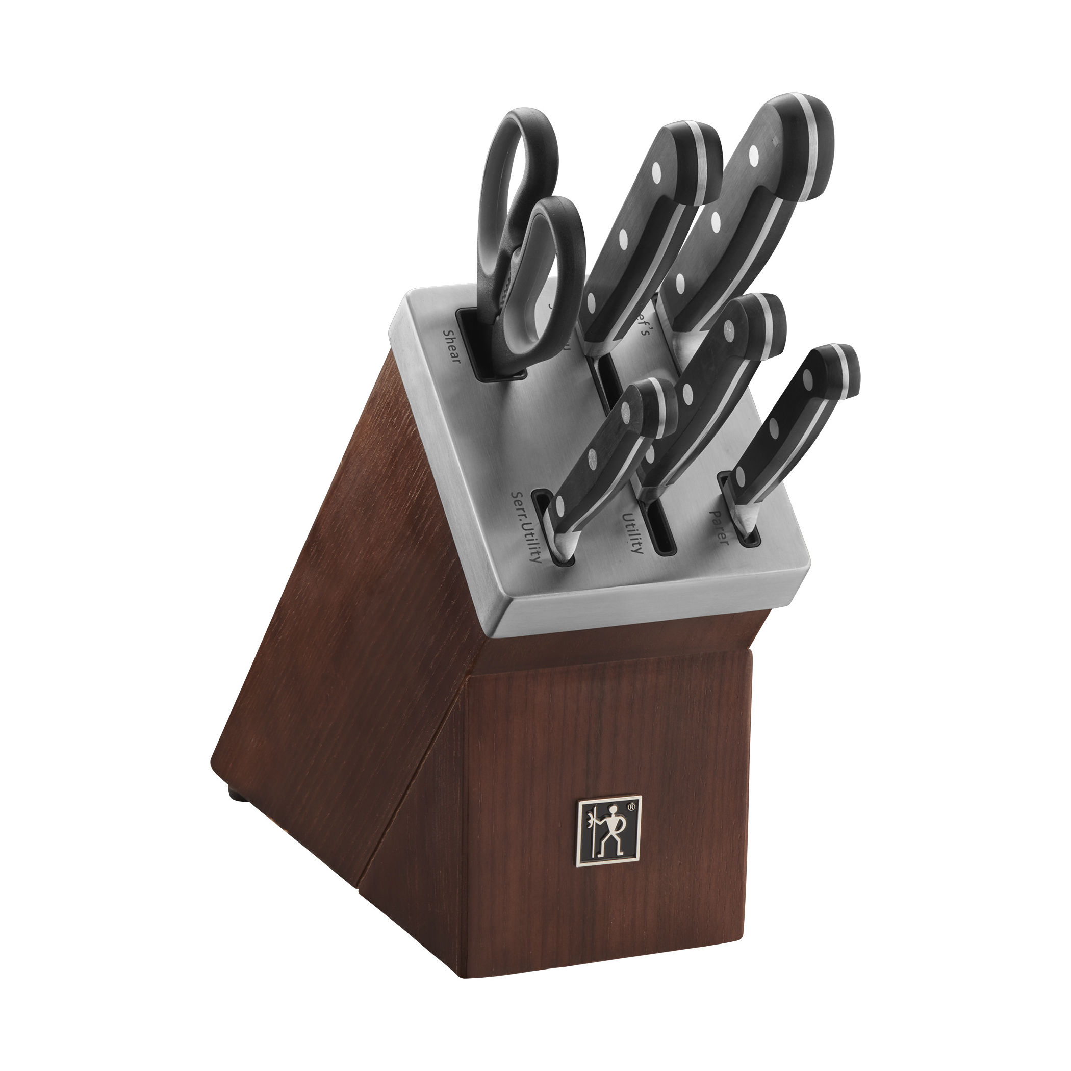 Zwilling J.A. Henckels International CLASSIC 7-pc Knife Block Set -  Stainless Steel Cutlery Set with Hardwood Block - Dishwasher Safe - Made in  Spain in the Cutlery department at
