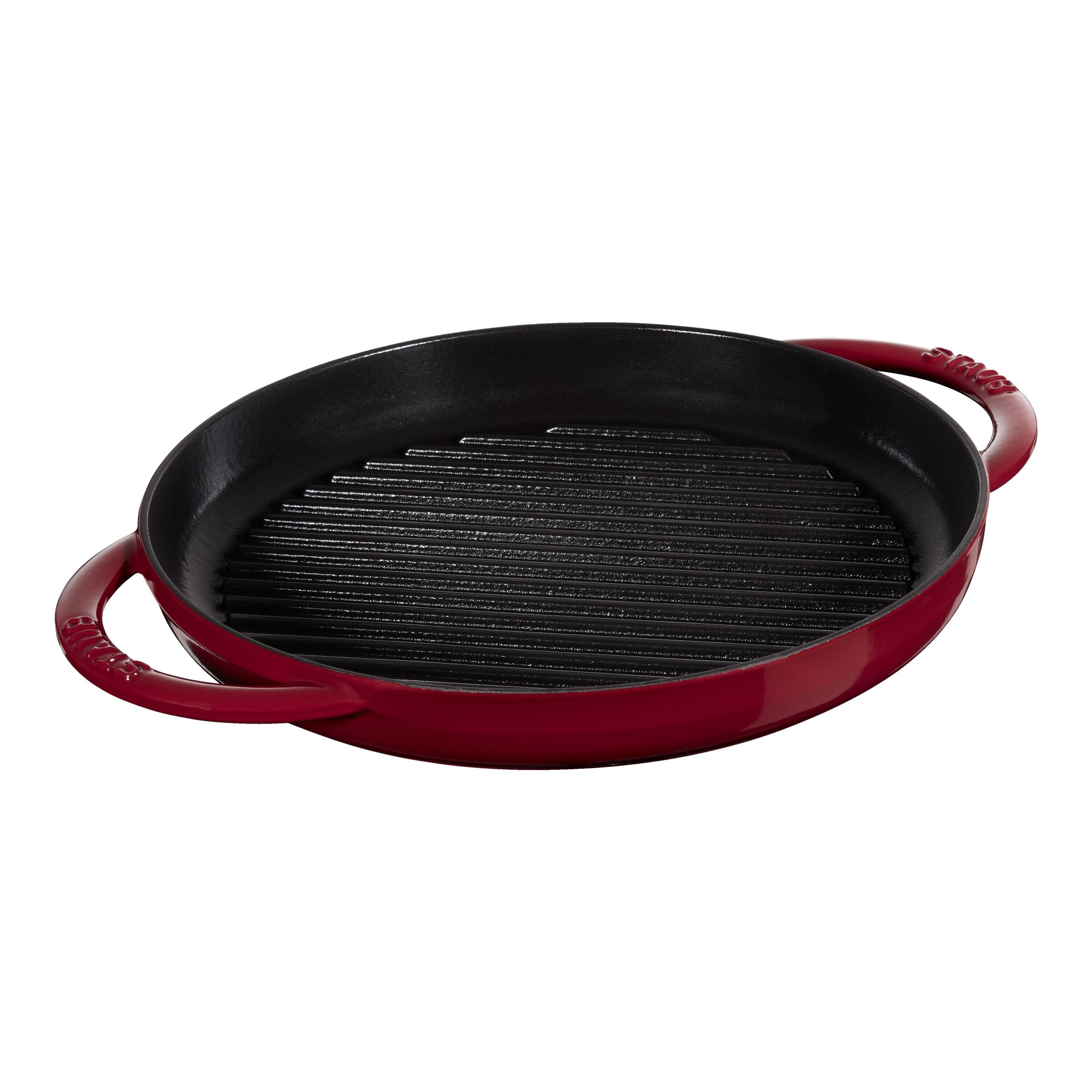 Staub Round Double Handle Pure Grill Pan, 10, 4 Colors, Enameled