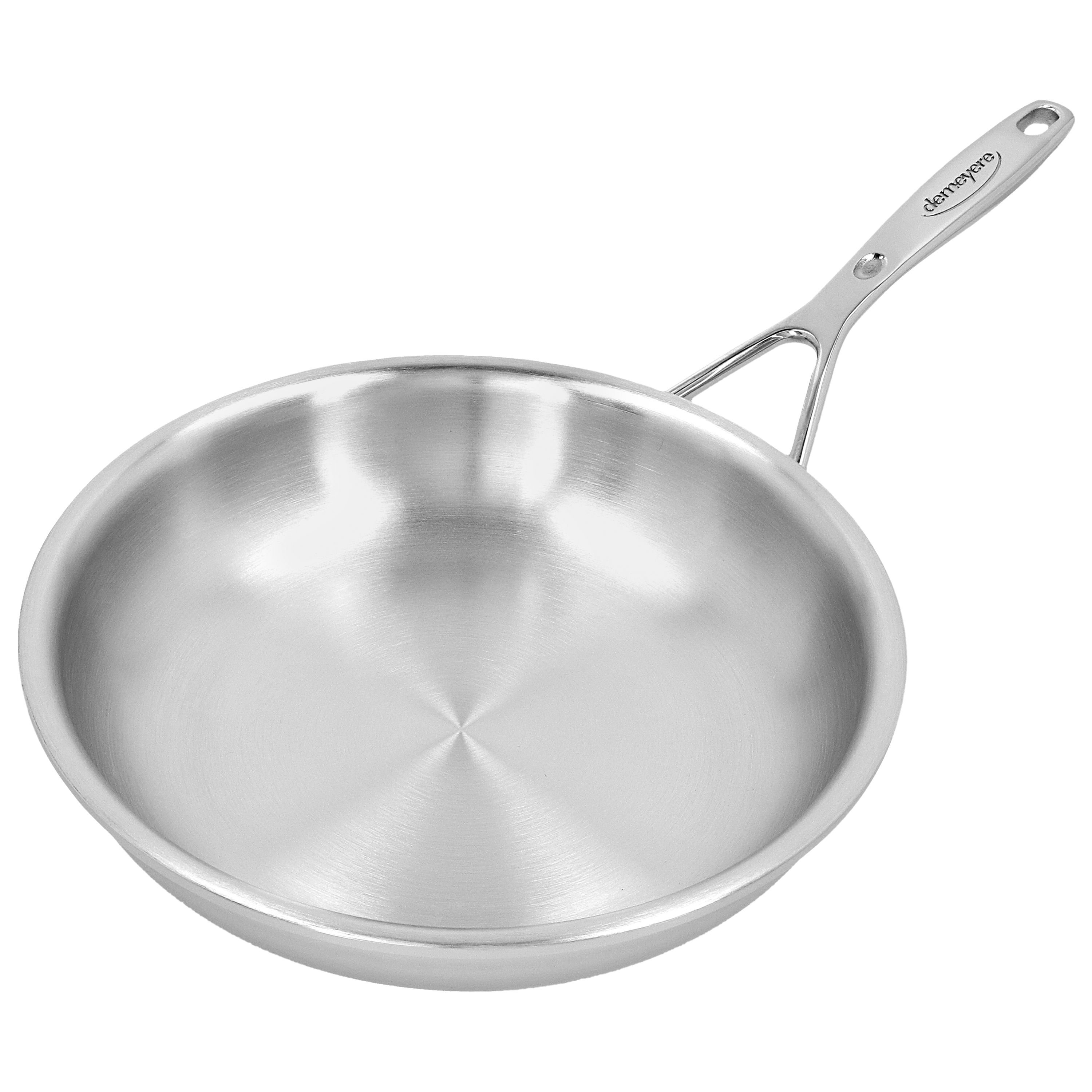  DWELL SIX  Hammered Silver Fry Pan (9.5 Inch): Home & Kitchen
