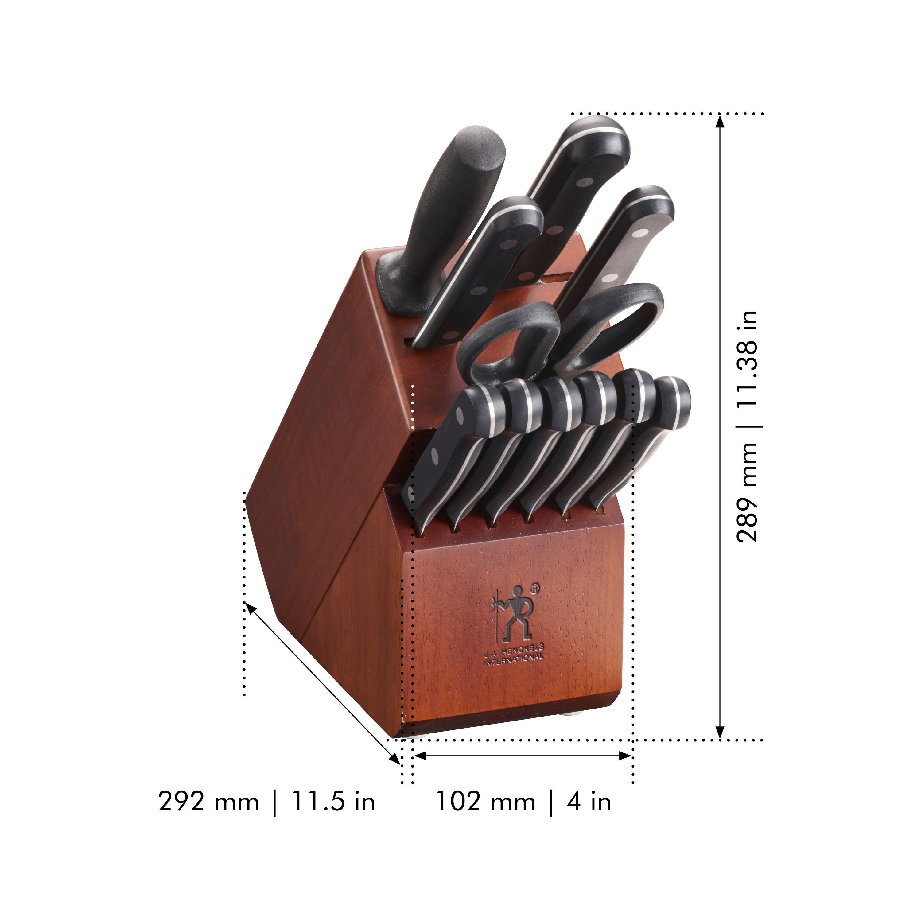 Zwilling J.A. Henckels International Statement 12-pc Knife Block Set -  Stainless Steel Blades, Plastic Handles, Dishwasher Safe in the Cutlery  department at