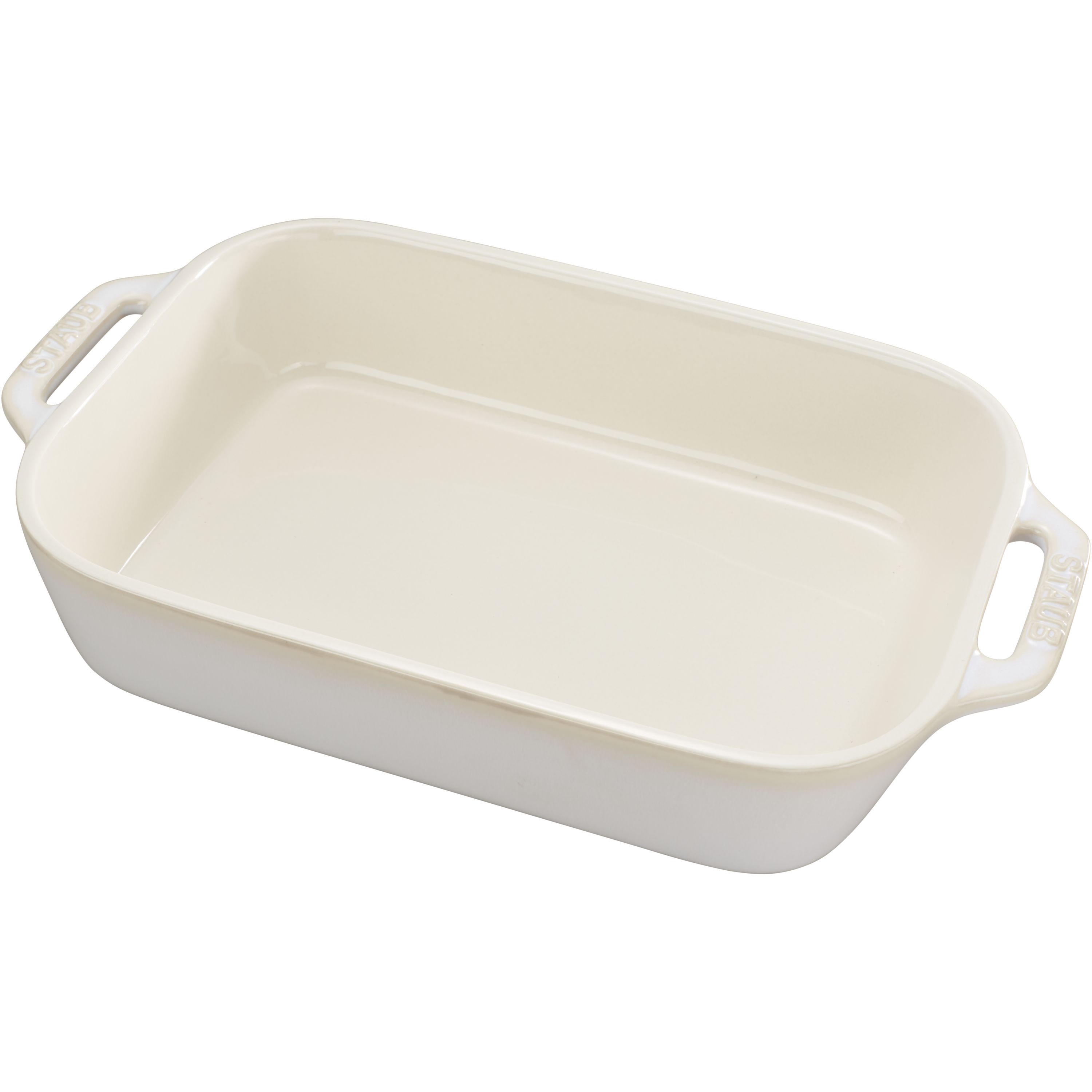 Staub 10.5x7.5 Rectangular Baking Dish - Rustic Ivory