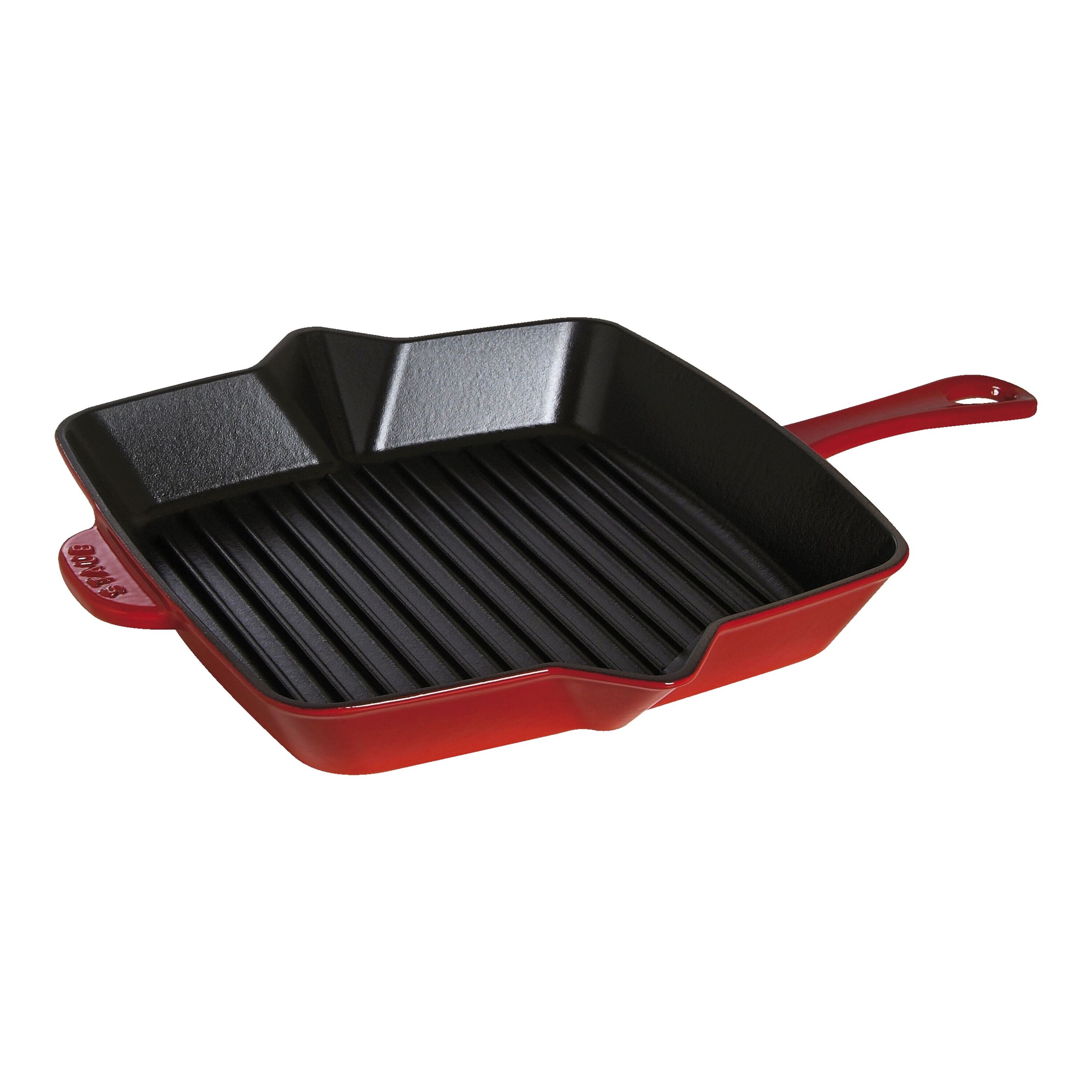 Staub American Grill Pan Cast Iron Suitable for Induction Cookers 26 cm  Black