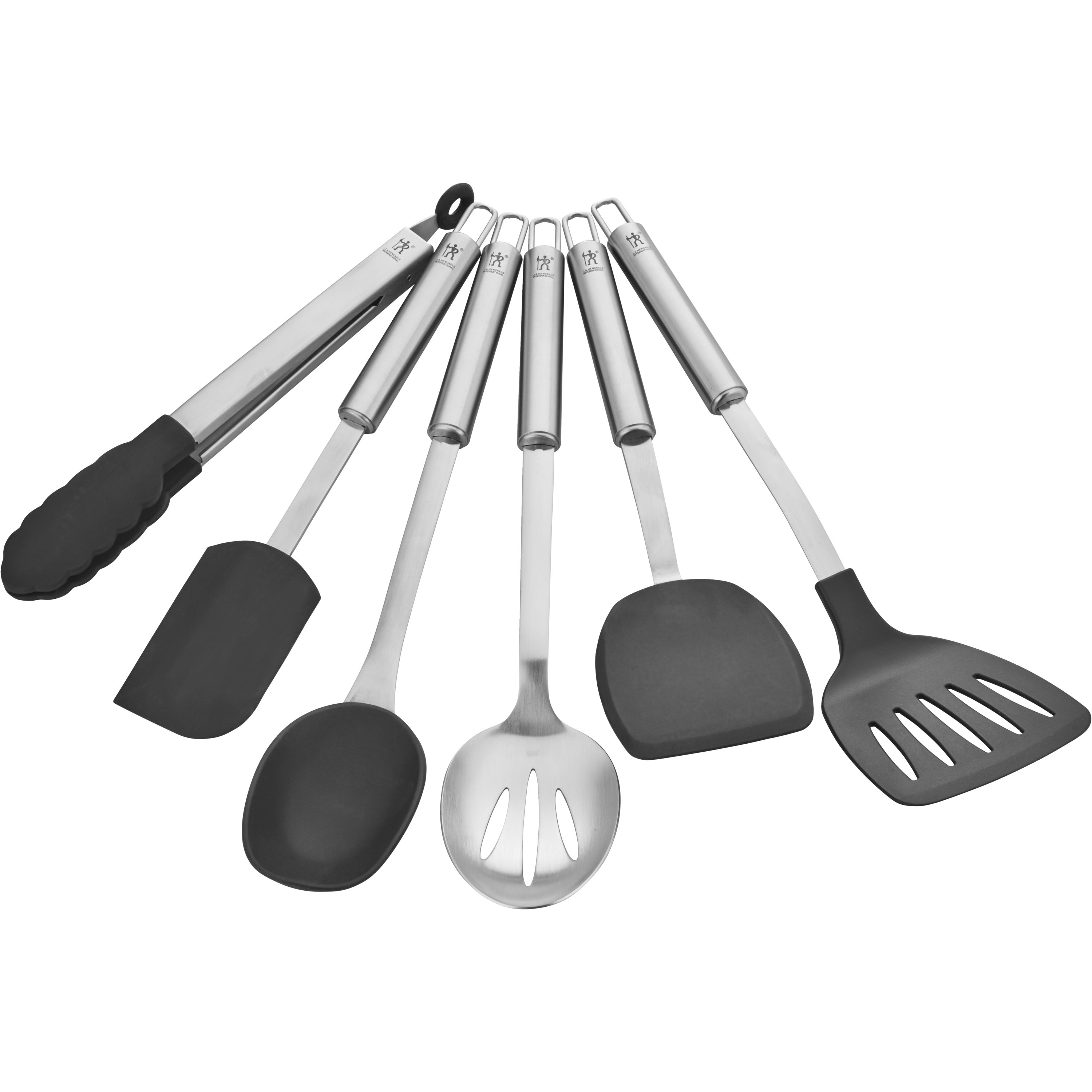 All-Clad Professional Stainless Steel Kitchen Tool Set, 6-Piece, Silver