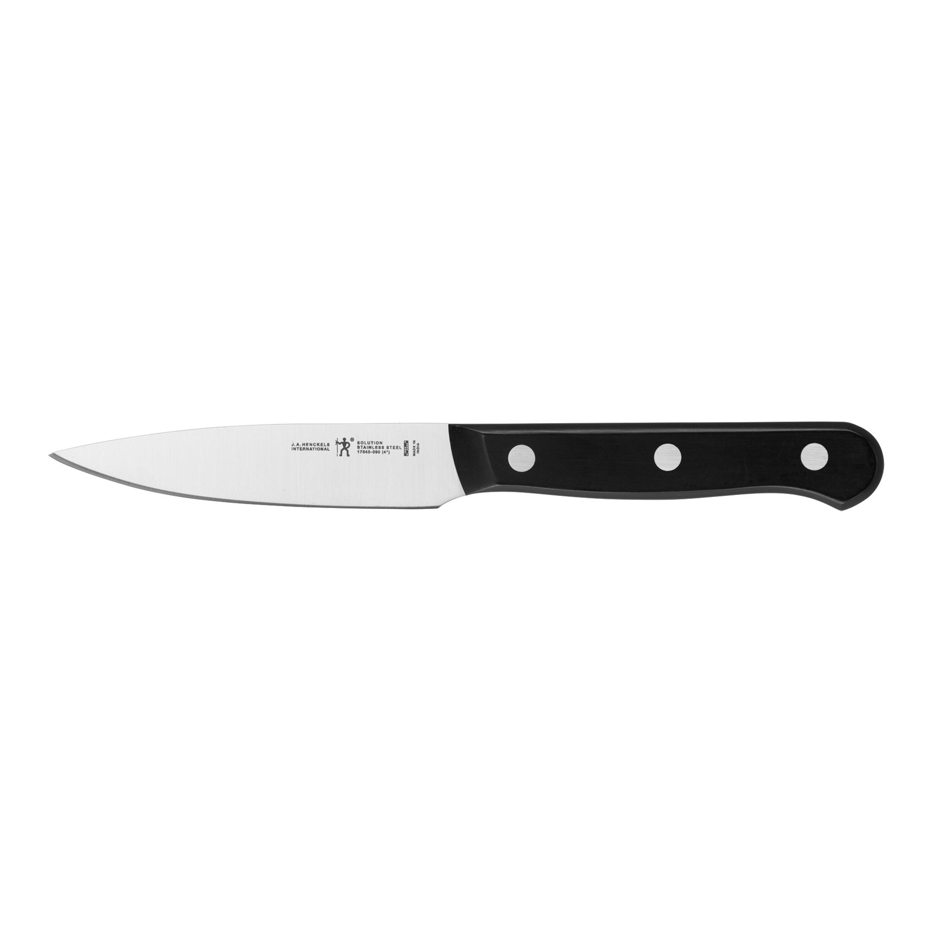 Handy Housewares 10-Inch Curved Stainless Steel Blade Chopping Knife with Double Wooden Handles