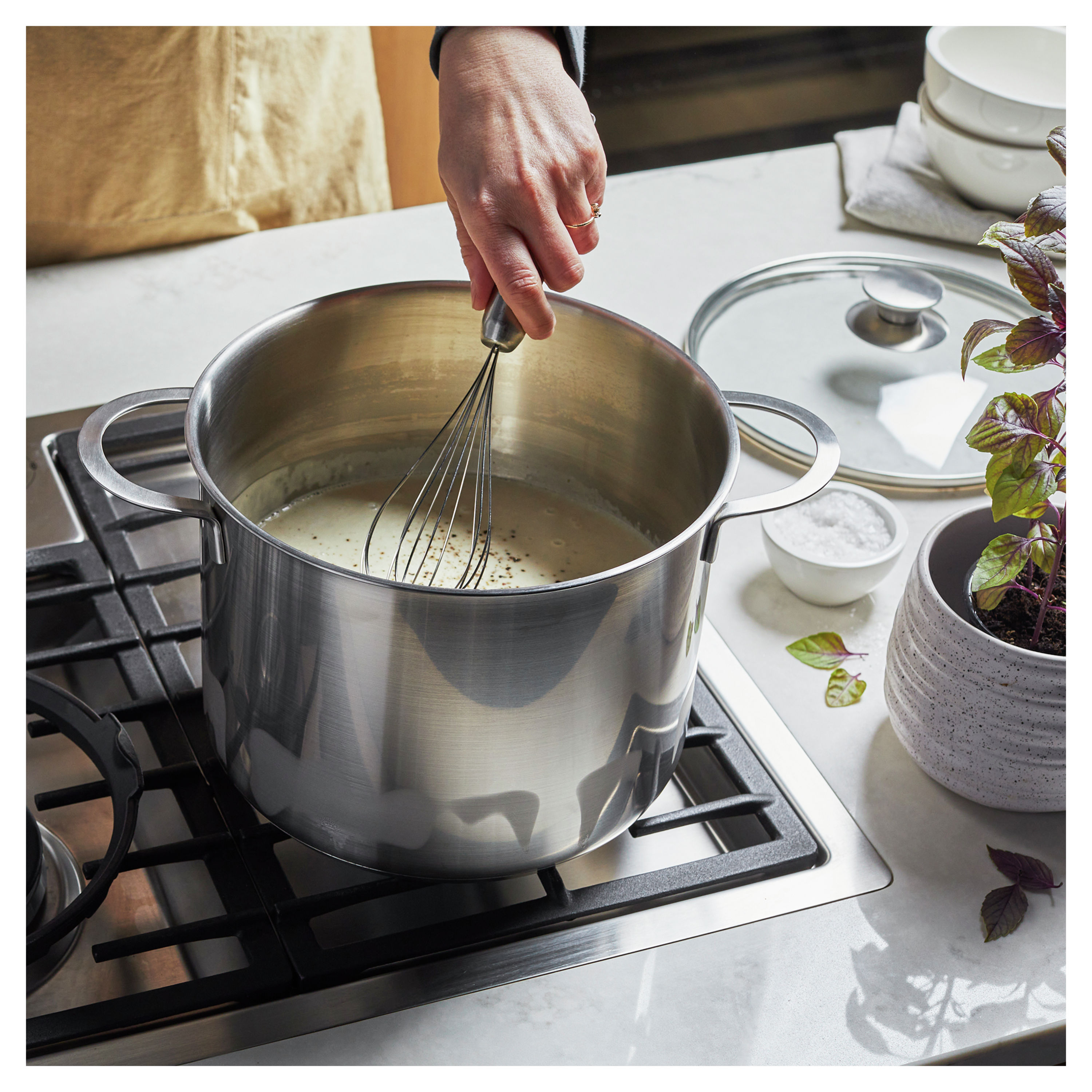 RARE Aluminum Pasta Pot, 3 Pieces W/ Drainer Insert & Lid, Extra Large 8  Quart Soup Pot, Scrubbed Clean, Grandma's Kitchen Sunday Dinner 