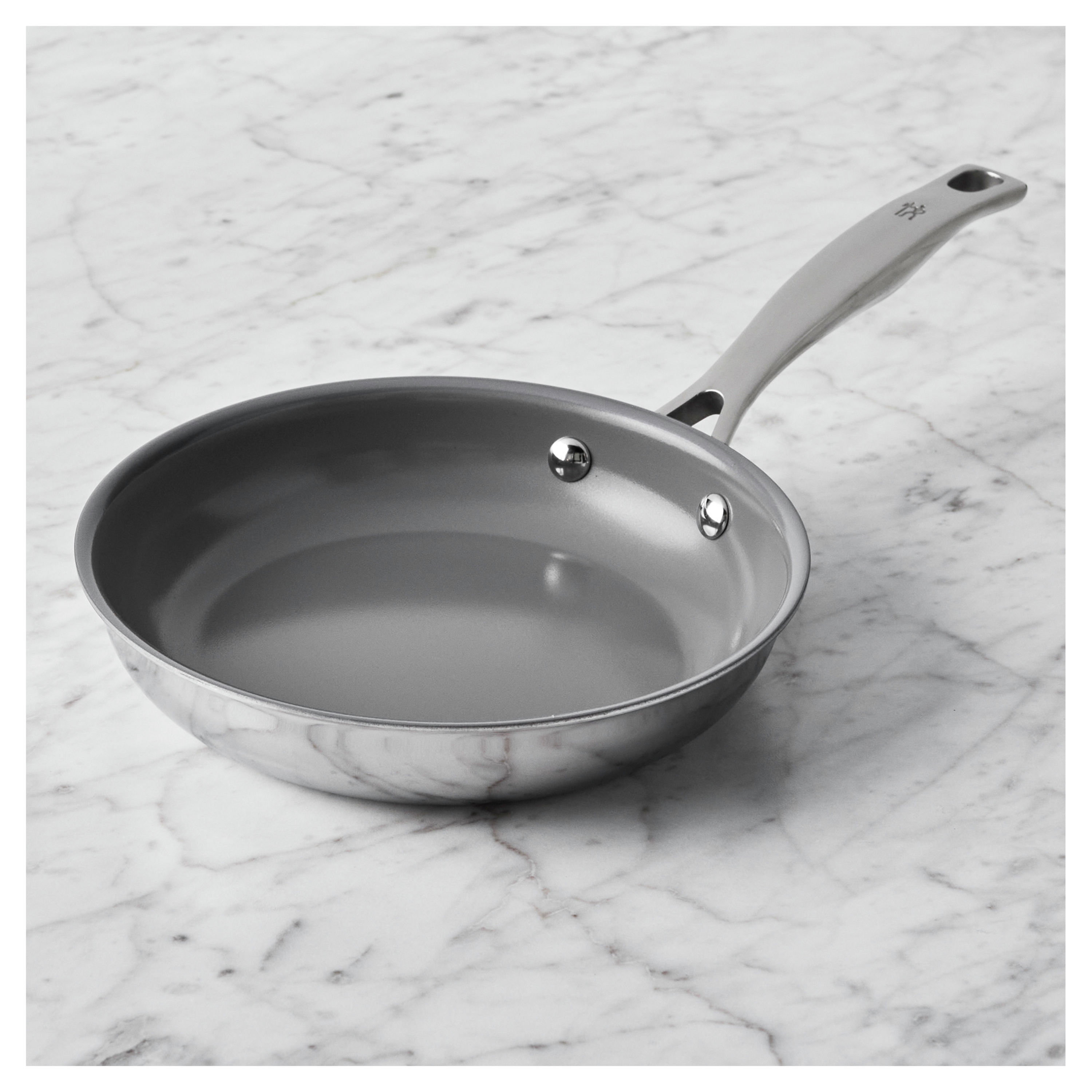 French Classic Stainless Non-stick Fry Pan, Silver, 8