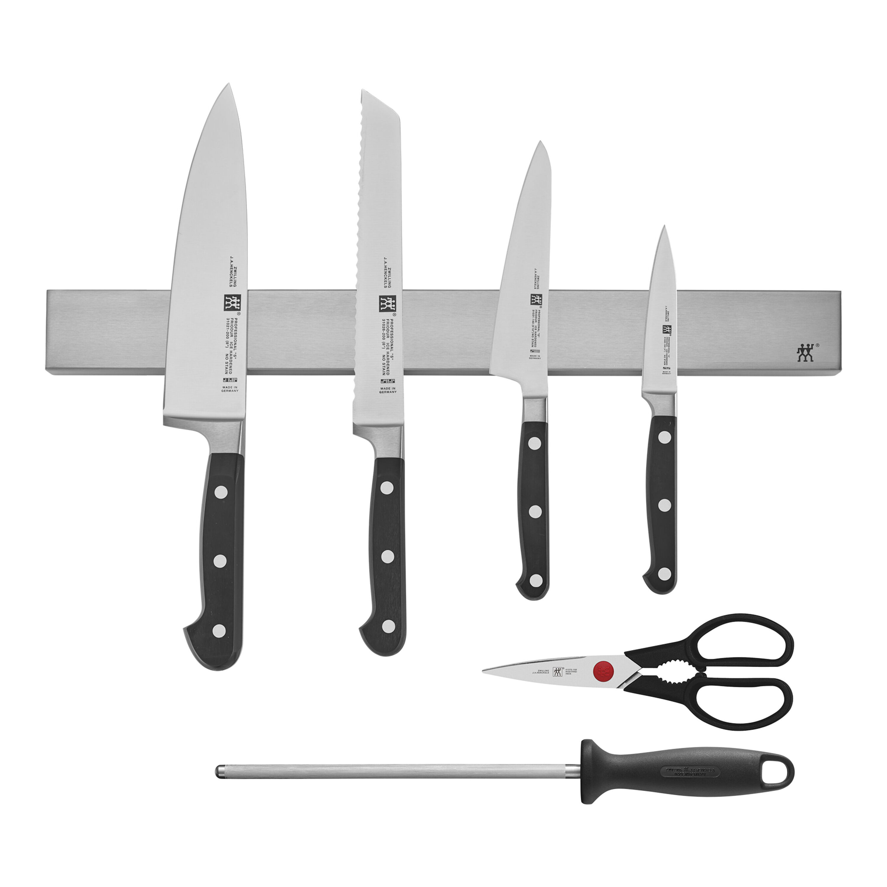 Knife block set PROFESSIONAL S, 7 pcs, with sharpener and scissors,  ZWILLING 