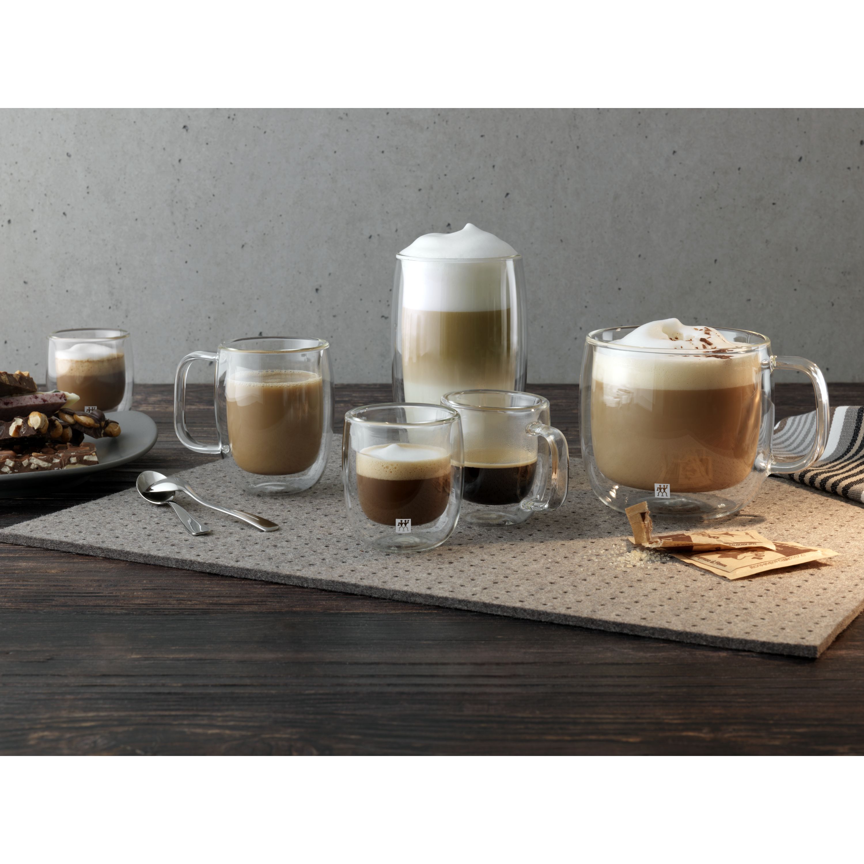 ZWILLING Sorrento Plus 2-pc Double-Wall Glass Cappuccino Mug Set