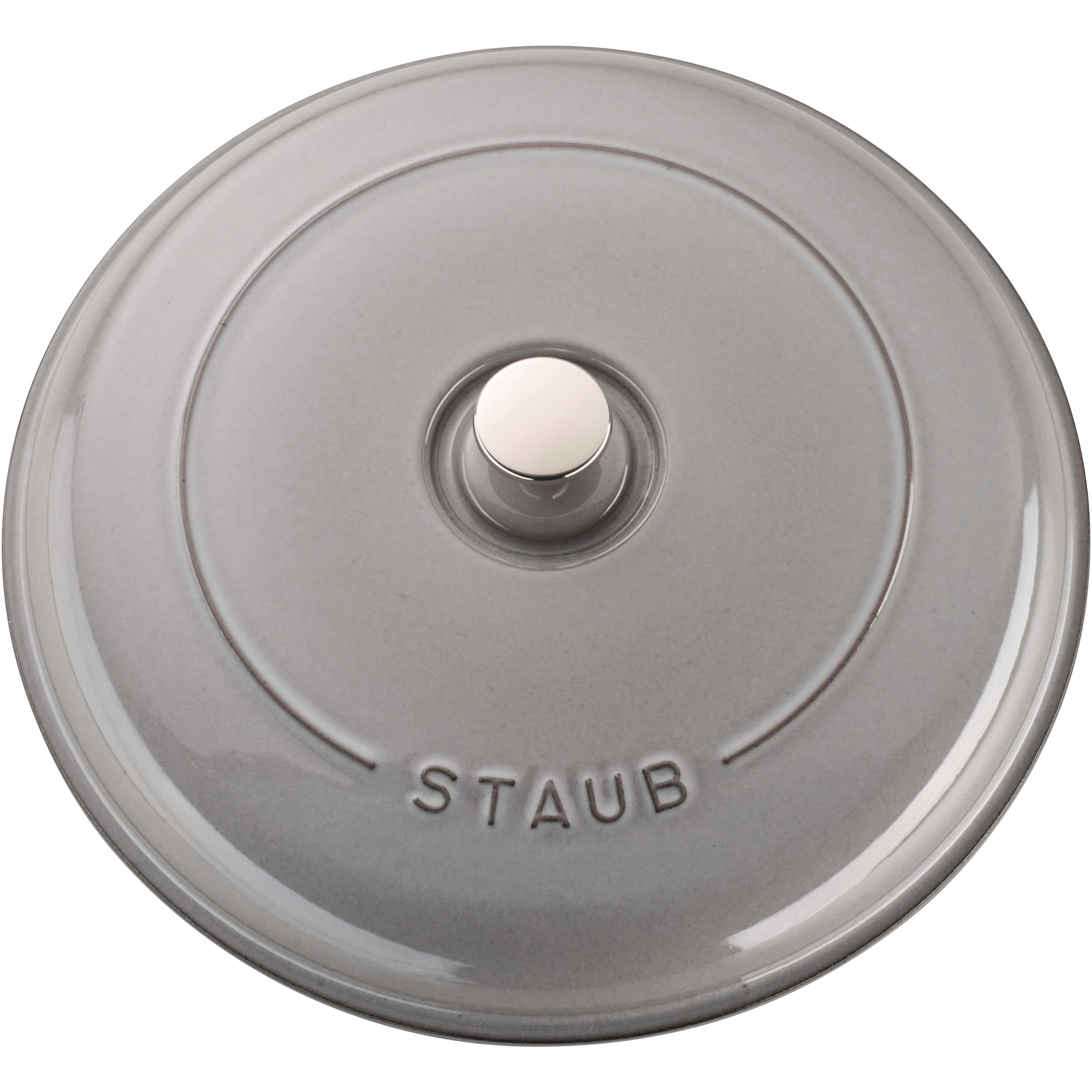 Staub - Cast Iron 3.5-qt Braiser with Glass Lid - Graphite Grey