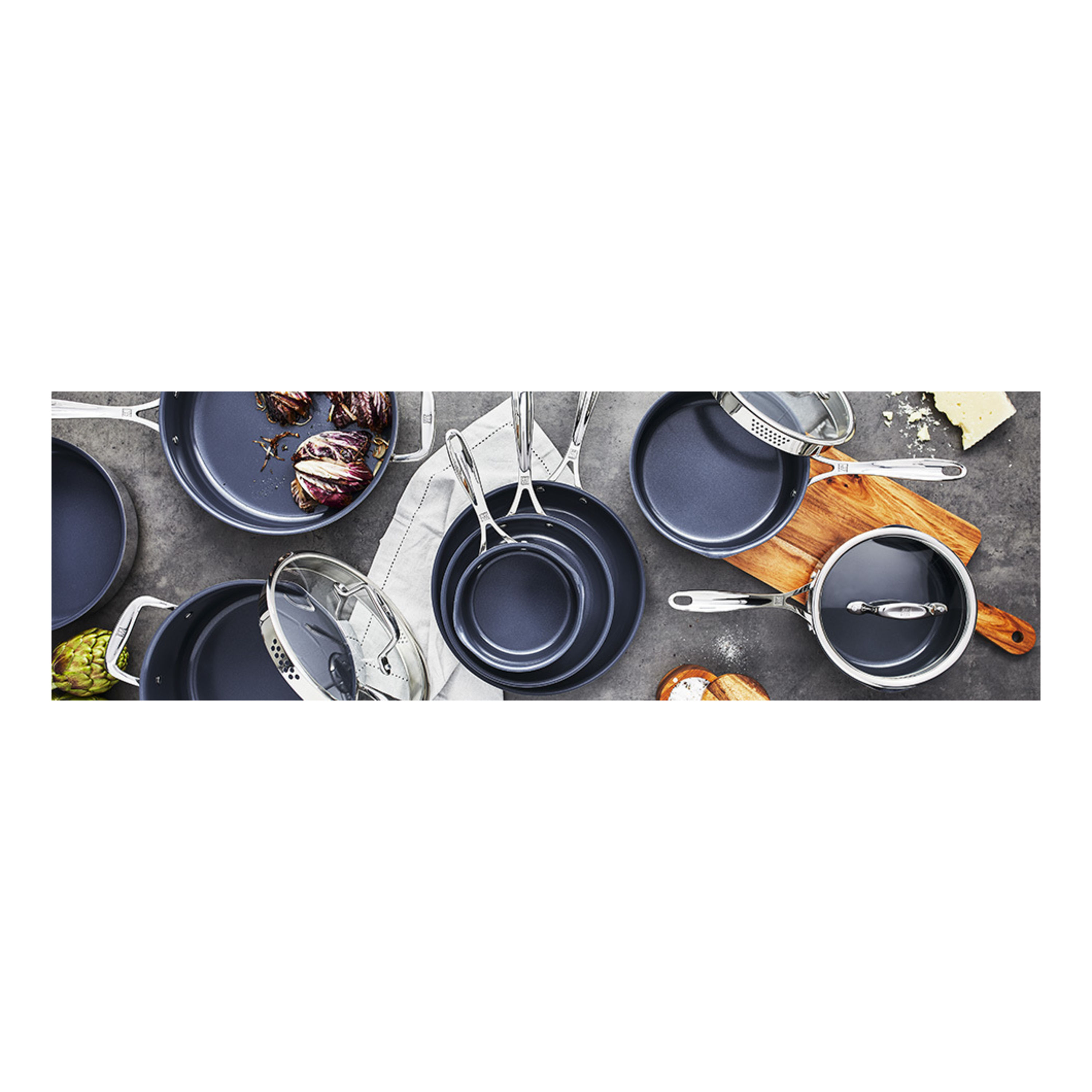 ZWILLING Clad CFX 2 QT Ceramic Nonstick Saucepan — Las Cosas Kitchen Shoppe