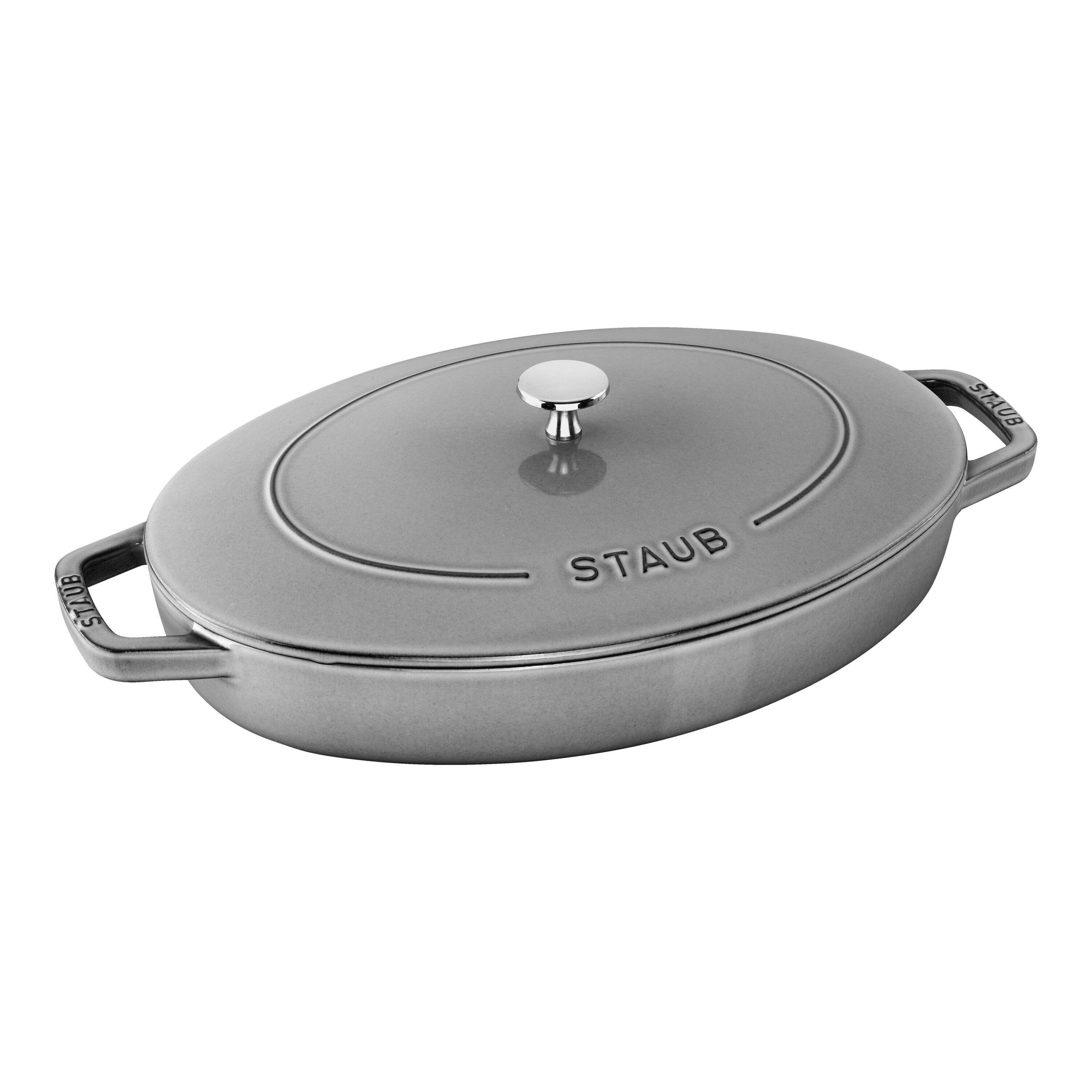 Staub Oval Baking Dish 15 Graphite Grey