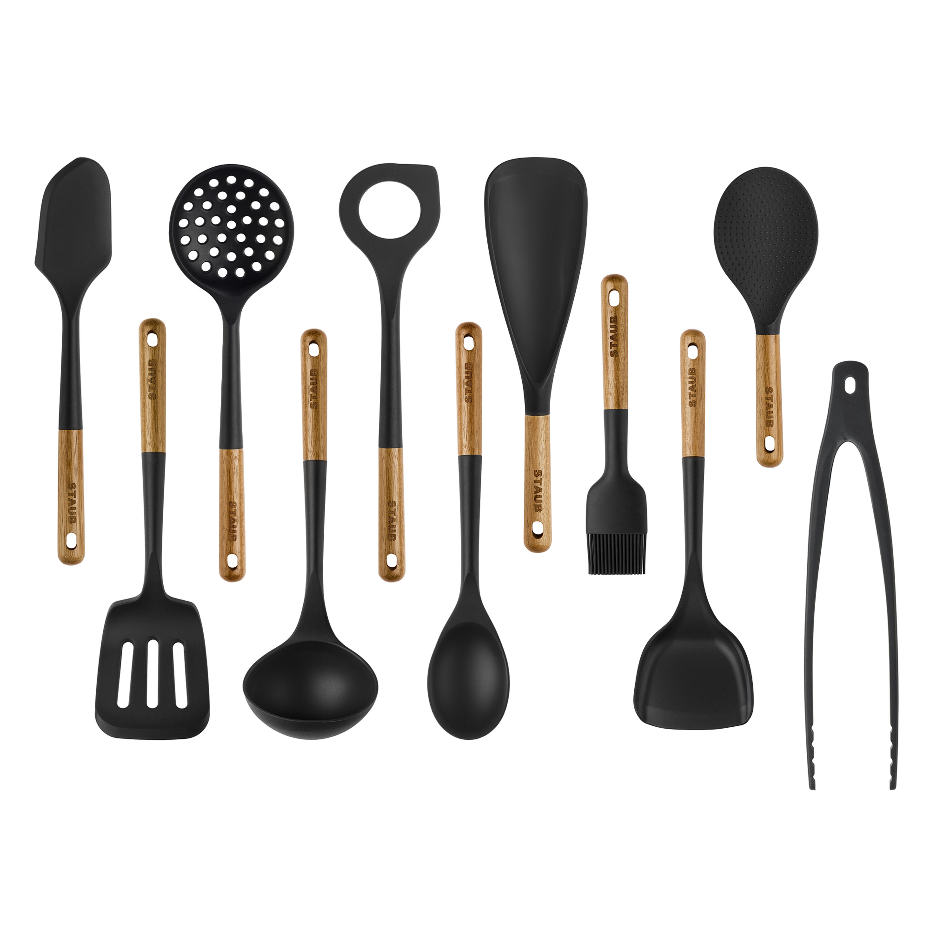 Country Kitchen Silicone Cooking Utensils, 8 Pc Kitchen Utensil