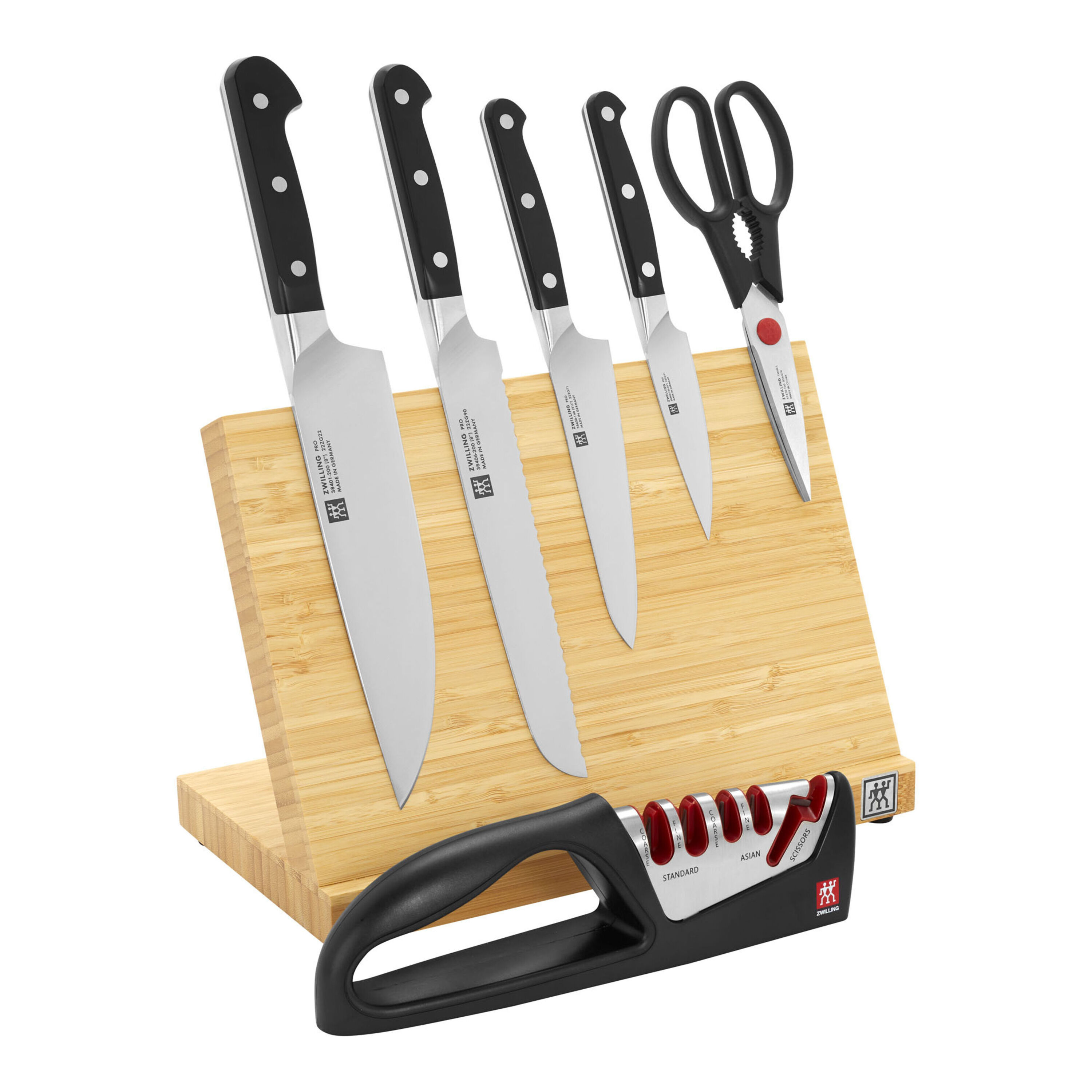 Zwilling J.A. Henckels Pro 7 Piece Kitchen Block Set with Self