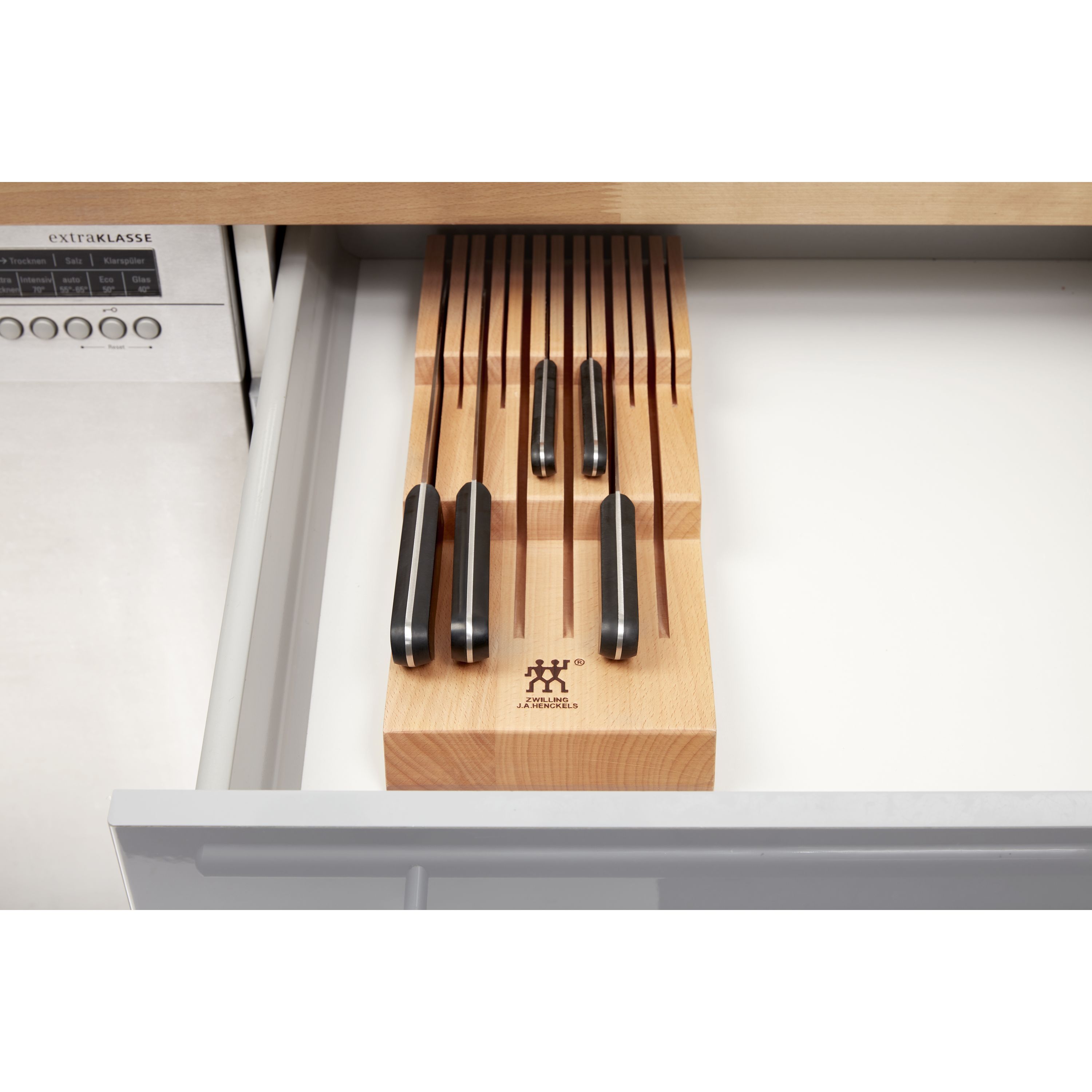 Simplest and best in-drawer storage: cork tiles : r/chefknives