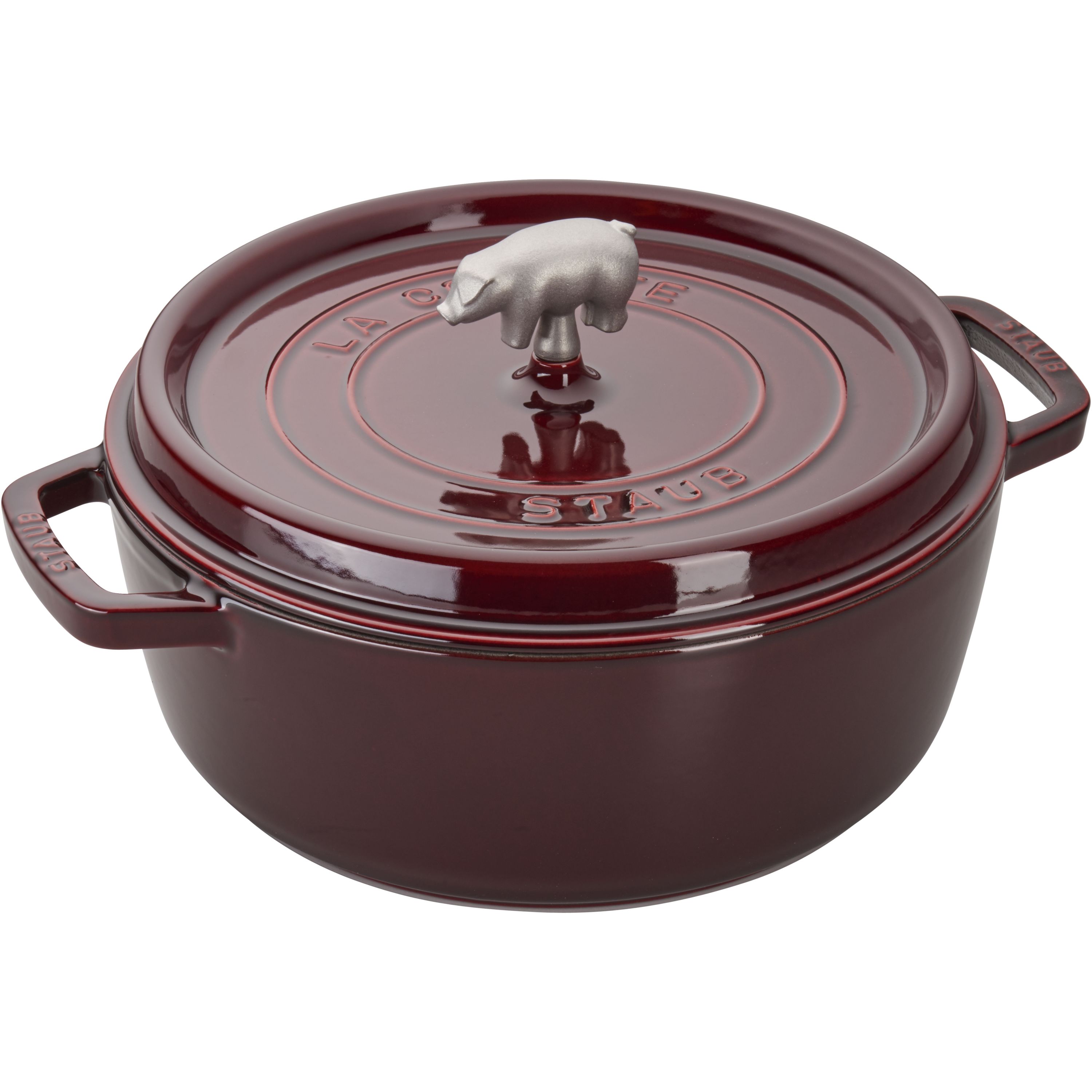  Classic Cuisine Cast Iron Dutch Lid 3 Quart Enamel Coated Oven  or Stovetop-for Soup, Chicken, Pot Roast and More-Kitchen Cookware, Red :  Everything Else