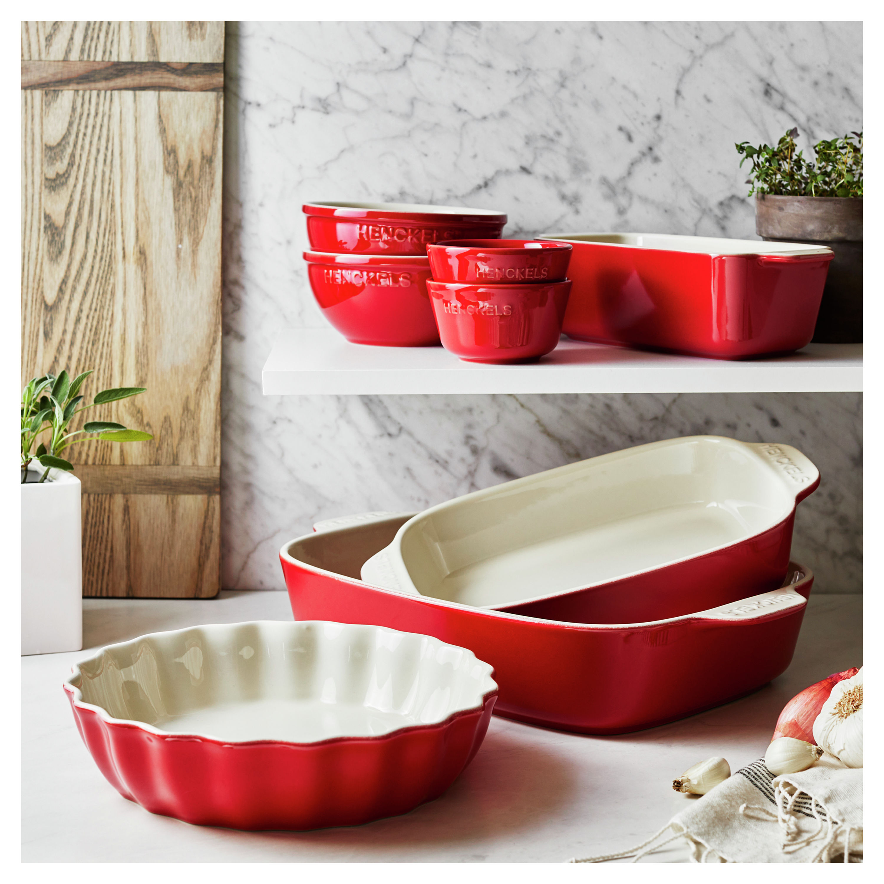 Ceramic Baking Dishes for Oven - Set of 3 (15.6''/12.2''/8.9'')