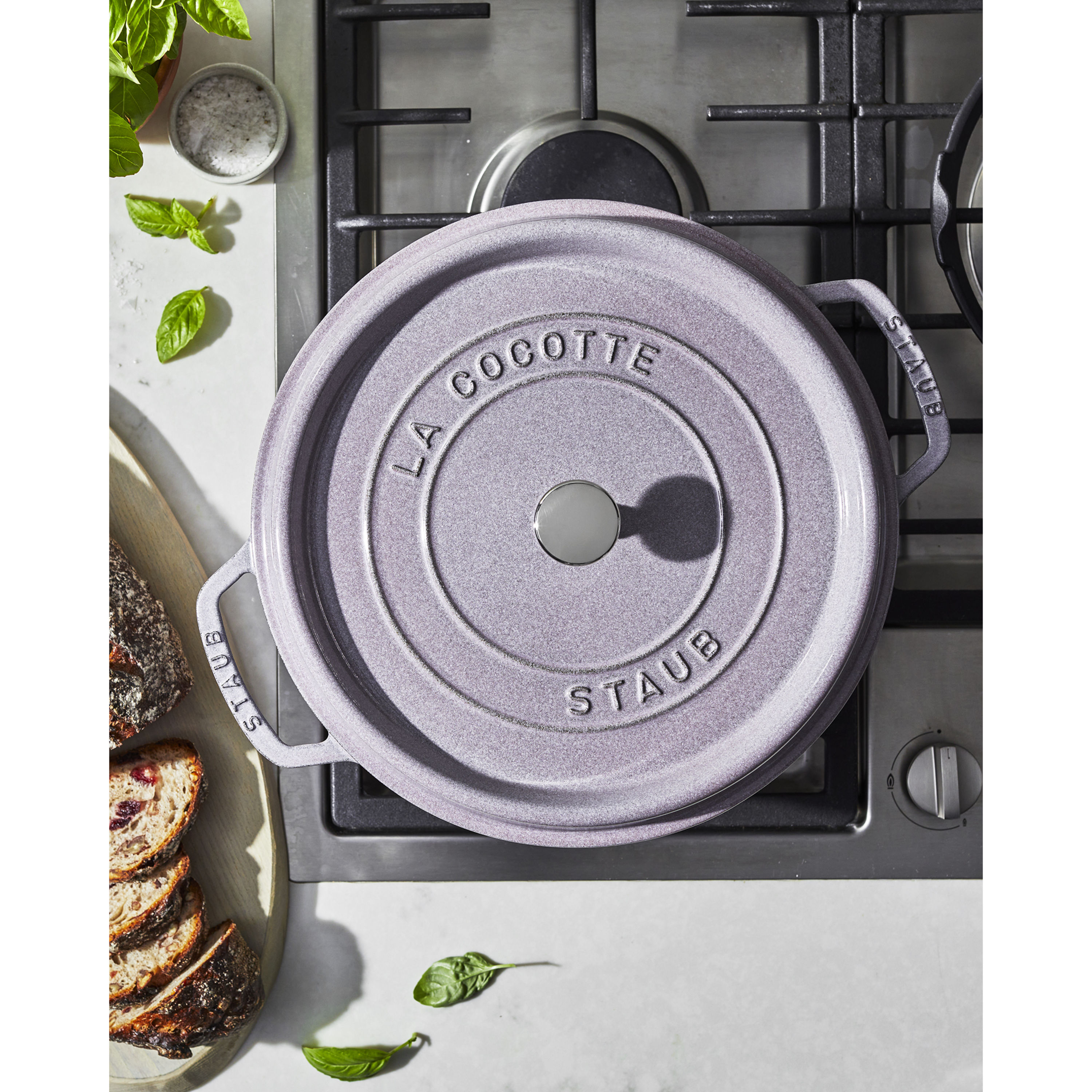 Staub 5.5 Qt. Cast Iron Dutch Oven in Lilac, Round Cocottes Series –  Premium Home Source