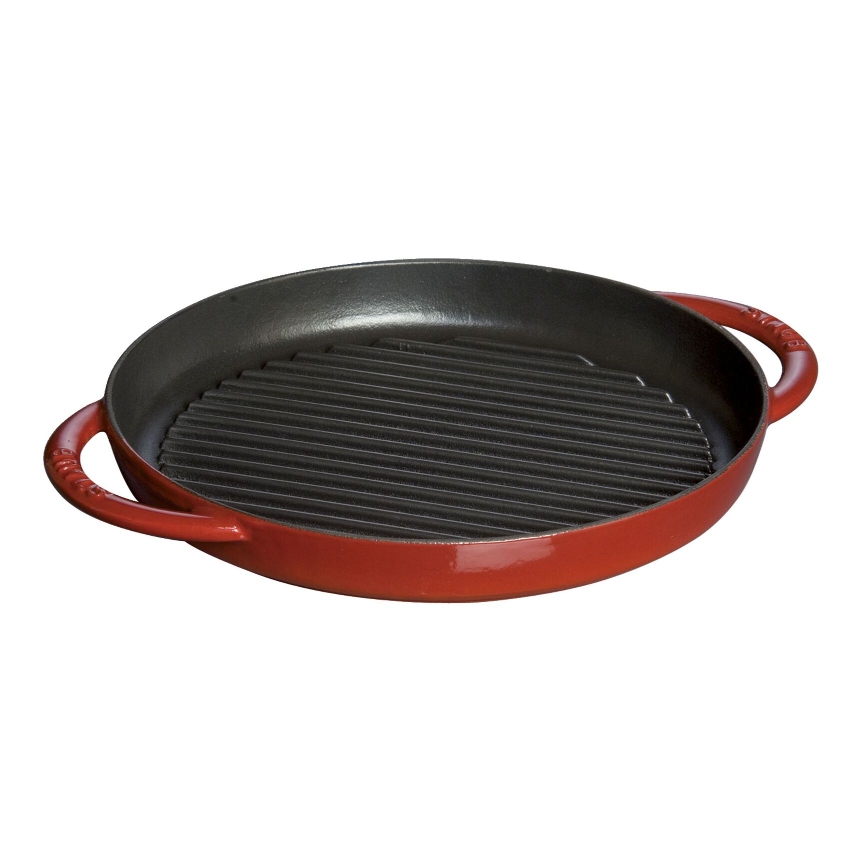 Staub 10-Inch Cherry Red Round Grill Pan