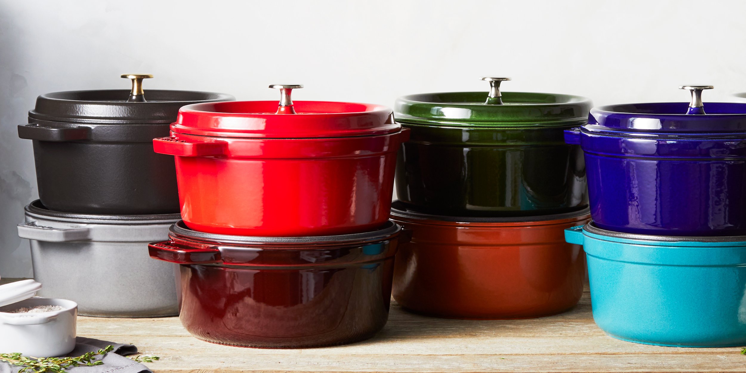 Staub Oval Dutch Oven - 7-qt Cast Iron Cocotte - Grenadine – Cutlery and  More
