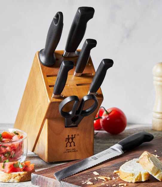 ZWILLING Four Star 8-pc, Knife Block Set, Natural